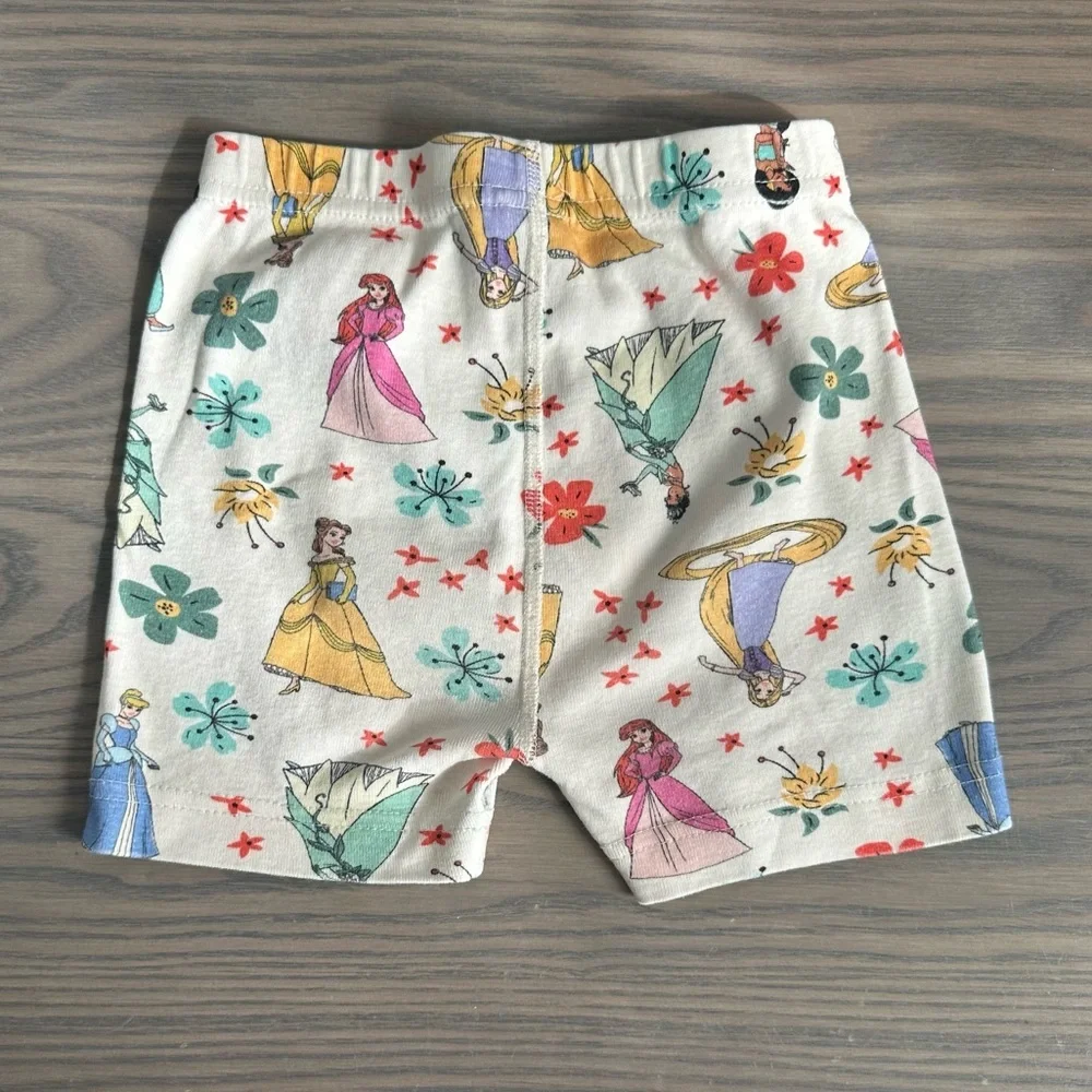 HANNA ANDERSSON DISNEY  PRINCESS SHORT JOHN PAJAM SET IN PRINCESS MULTI